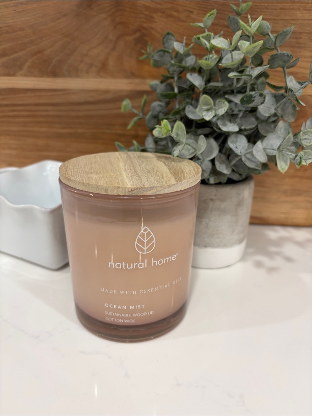 Natural Home Ocean Mist Candle - Blush